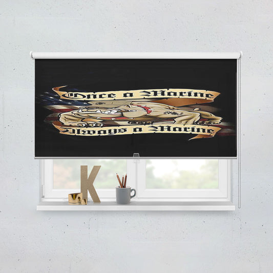 Us Marine Corps 2 Window Roller Blinds Shades