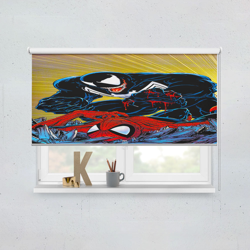 Venom Kills Spider Man Window Roller Blinds Shades