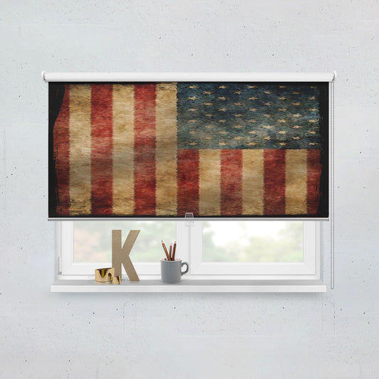Vintage American Flag Window Roller Blinds Shades