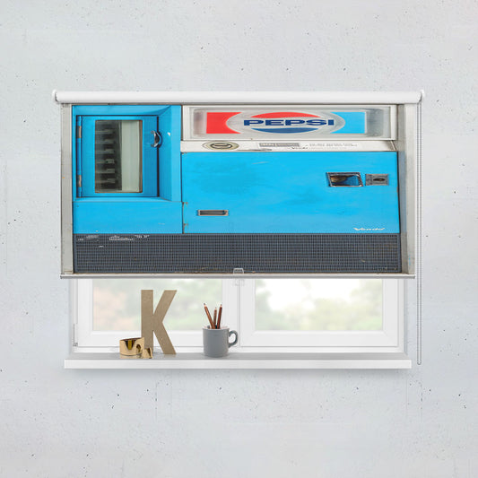 Vintage Pepsi Vending Machine Window Roller Blinds Shades