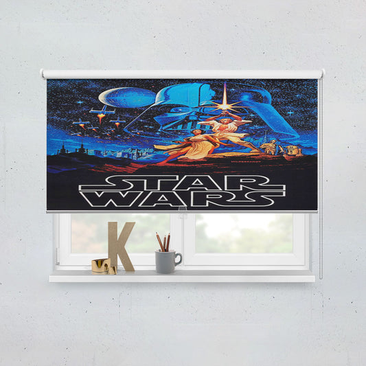 Vintage Star Wars Poster Window Roller Blinds Shades
