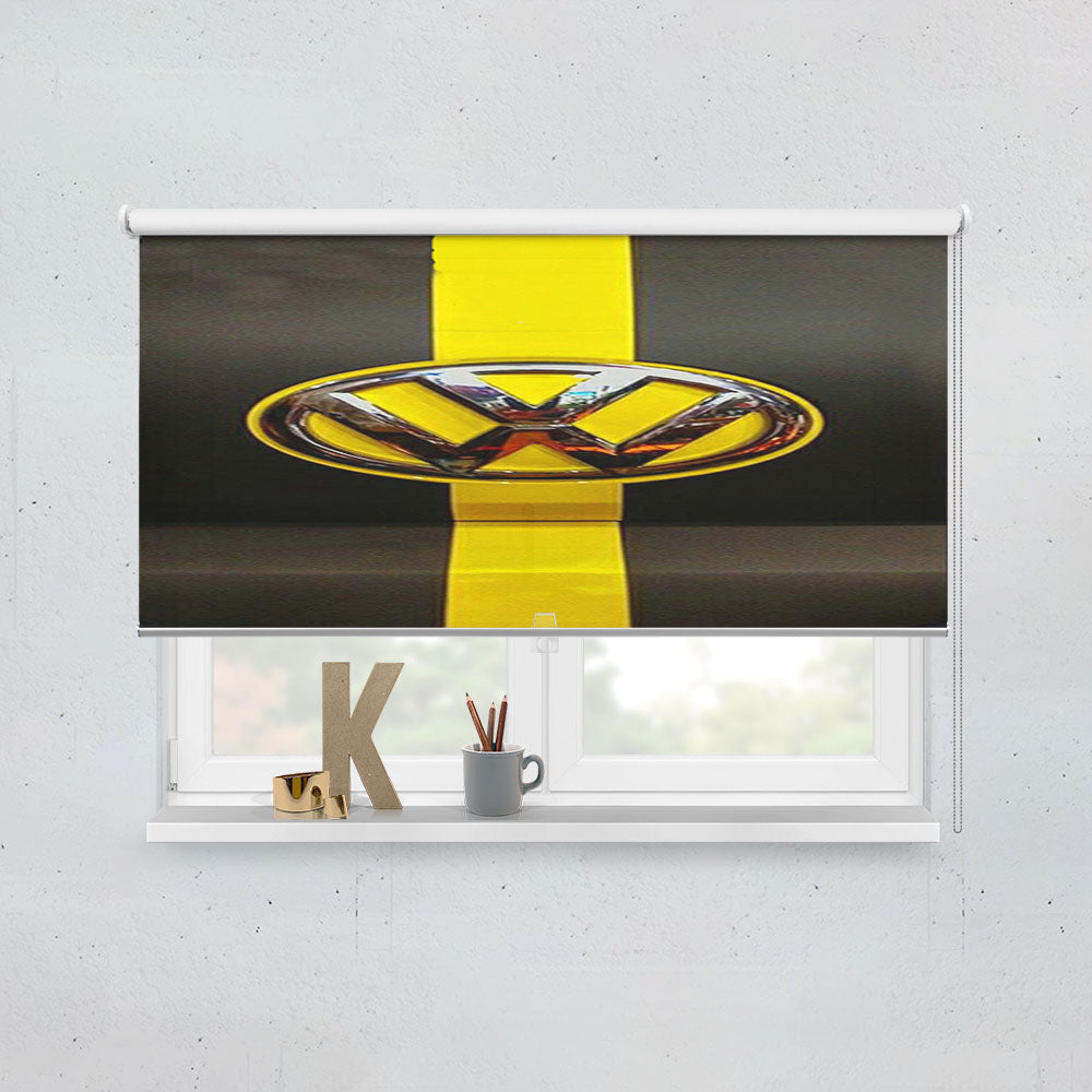 Vw Volkswwagen Hood Emblem Window Roller Blinds Shades