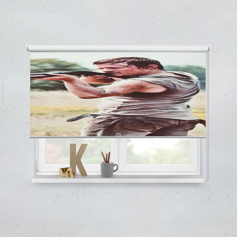 Walking Dead Daryl Shotgun Window Roller Blinds Shades