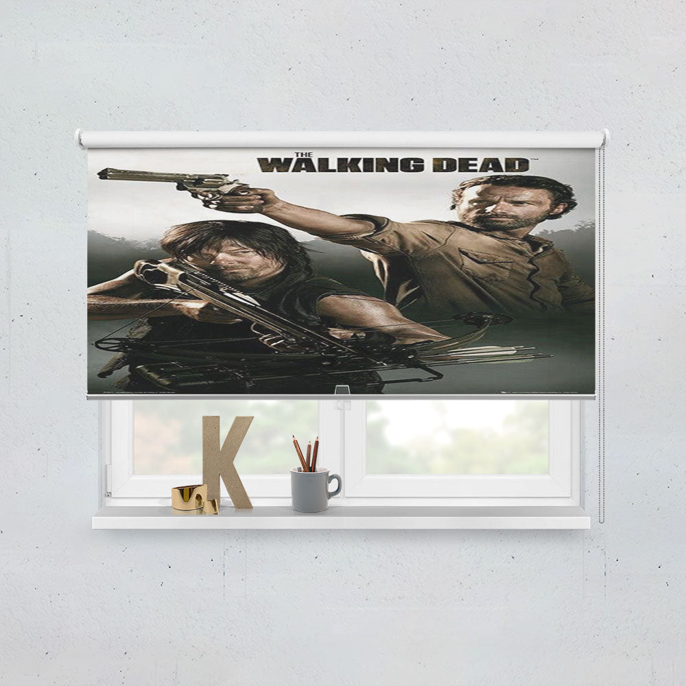 Walking Dead Rick And Dary Window Roller Blinds Shades