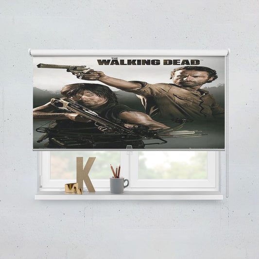 Walking Dead Rick And Dary Window Roller Blinds Shades