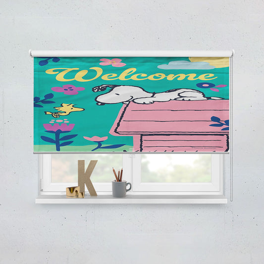 Welcome Spring Mickey And Gang Window Roller Blinds Shades