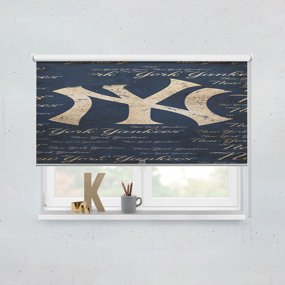 Yankees Baseball Logo Window Roller Blinds Shades