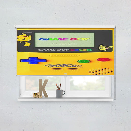 Yellow Gameboy Pokemon Window Roller Blinds Shades