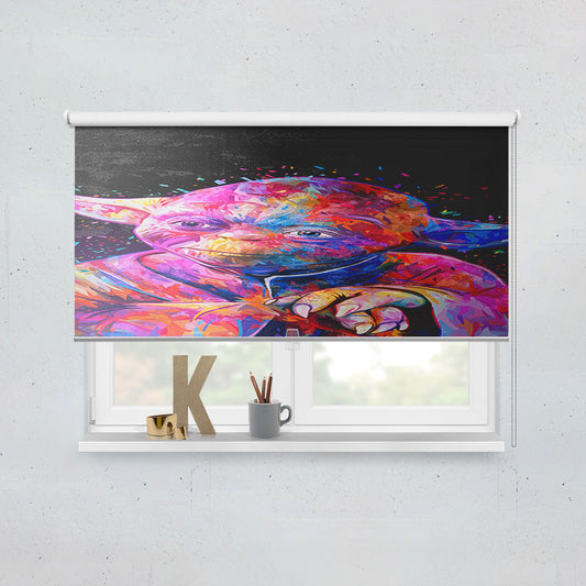 Yoda Star Wars Colorful Window Roller Blinds Shades