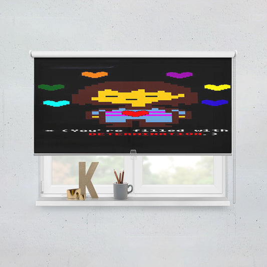 You Are Filled With Determination Undertale Quotes Window Roller Blinds Shades