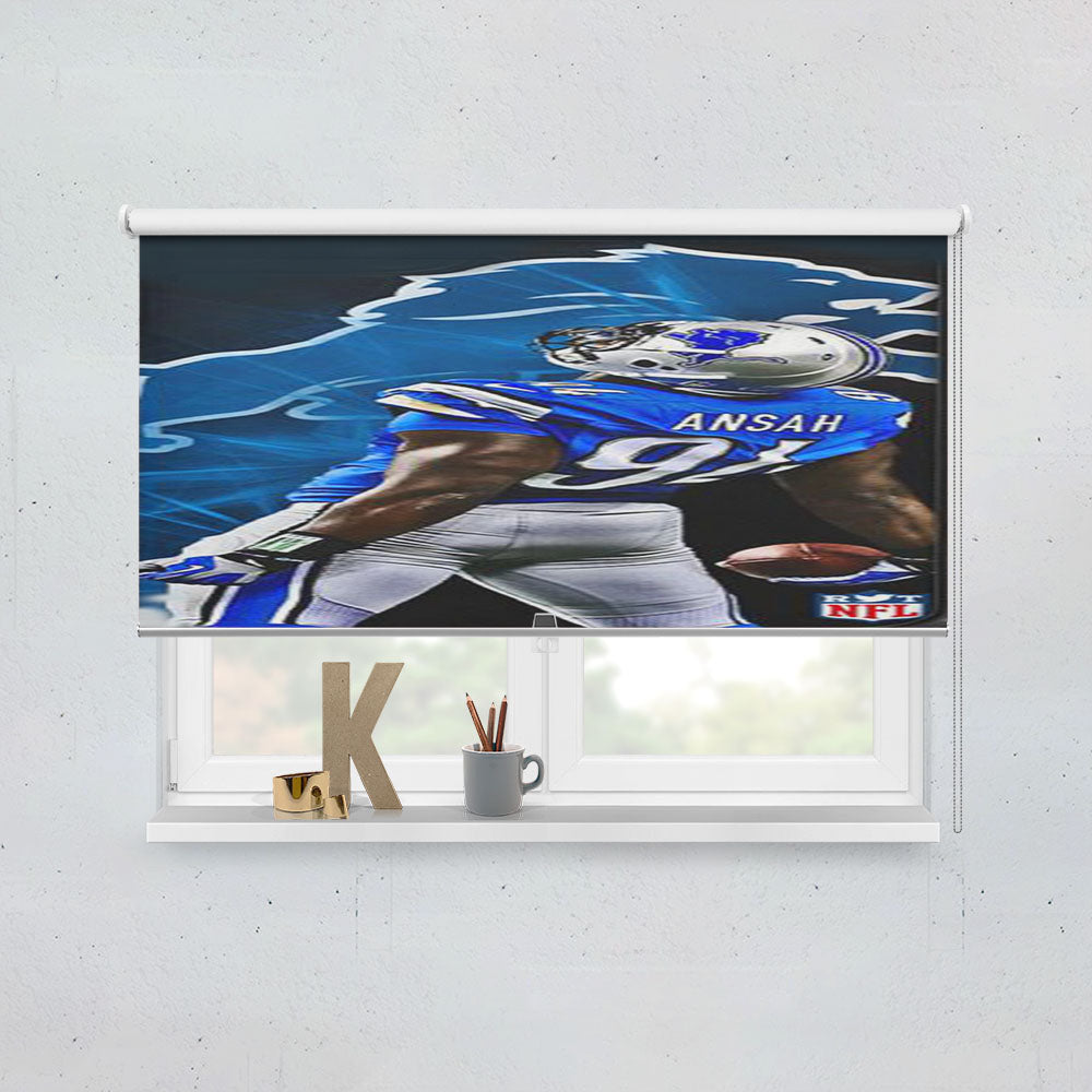 Ziggy Ansah Detroit Lions Window Roller Blinds Shades