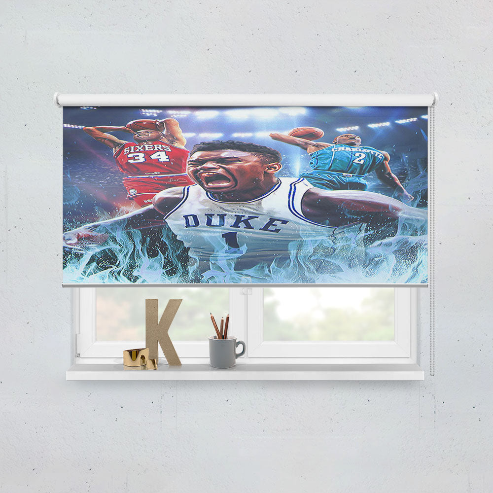 Zion Williamson Duke Wallpaper Window Roller Blinds Shades