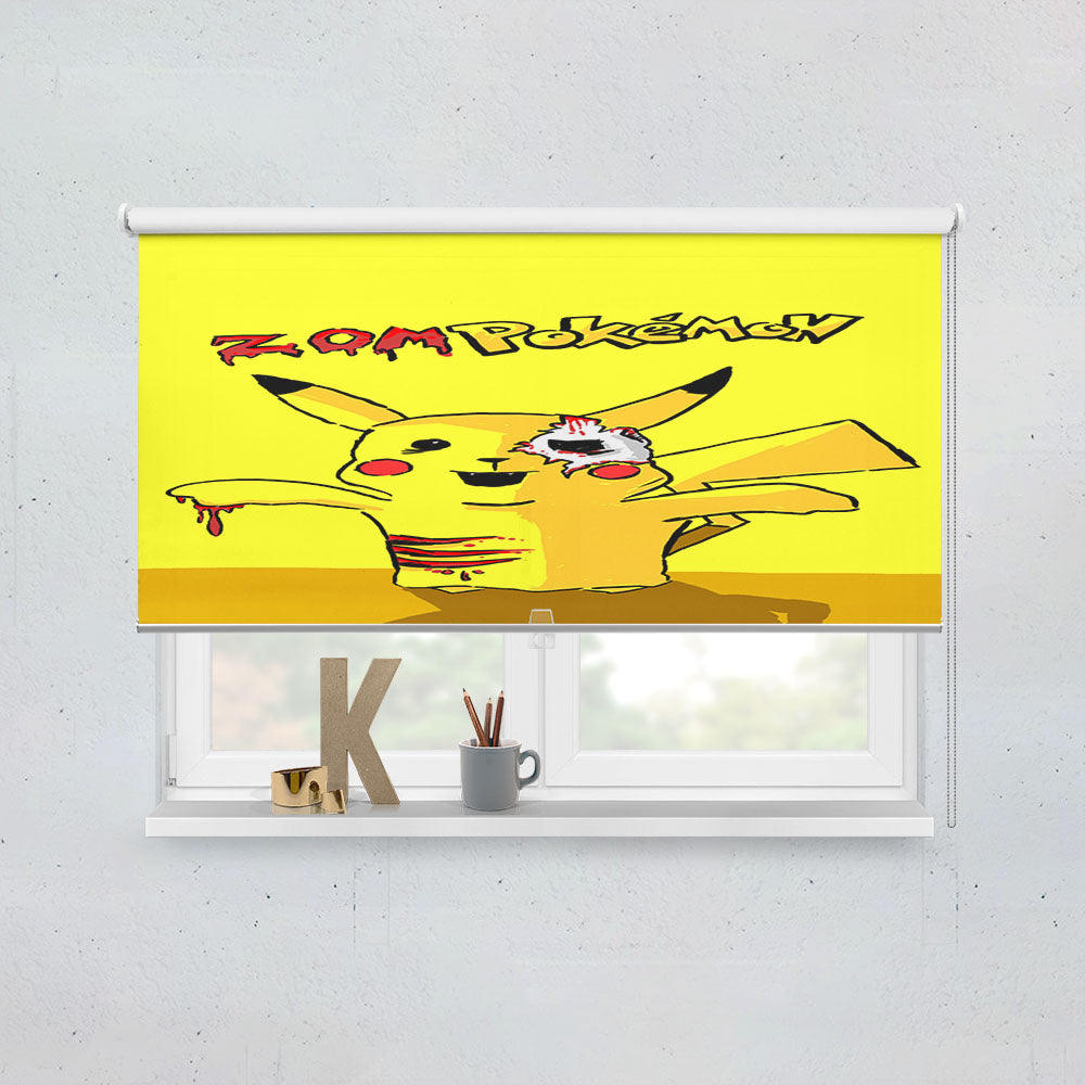 Zombie Pikachu Window Roller Blinds Shades