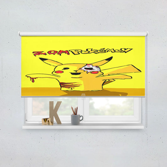 Zombie Pikachu Window Roller Blinds Shades