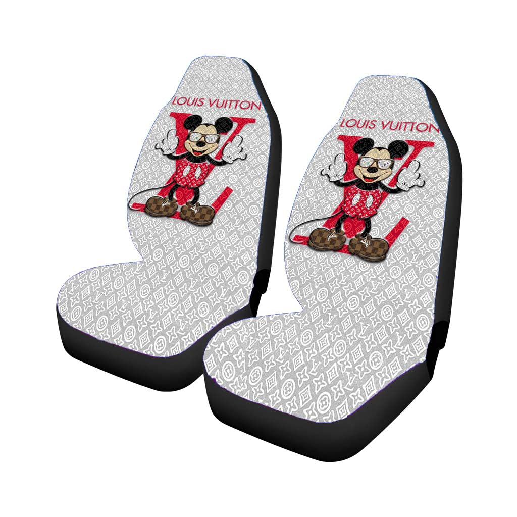 Mickey Louis Vuitton Car Seat Covers