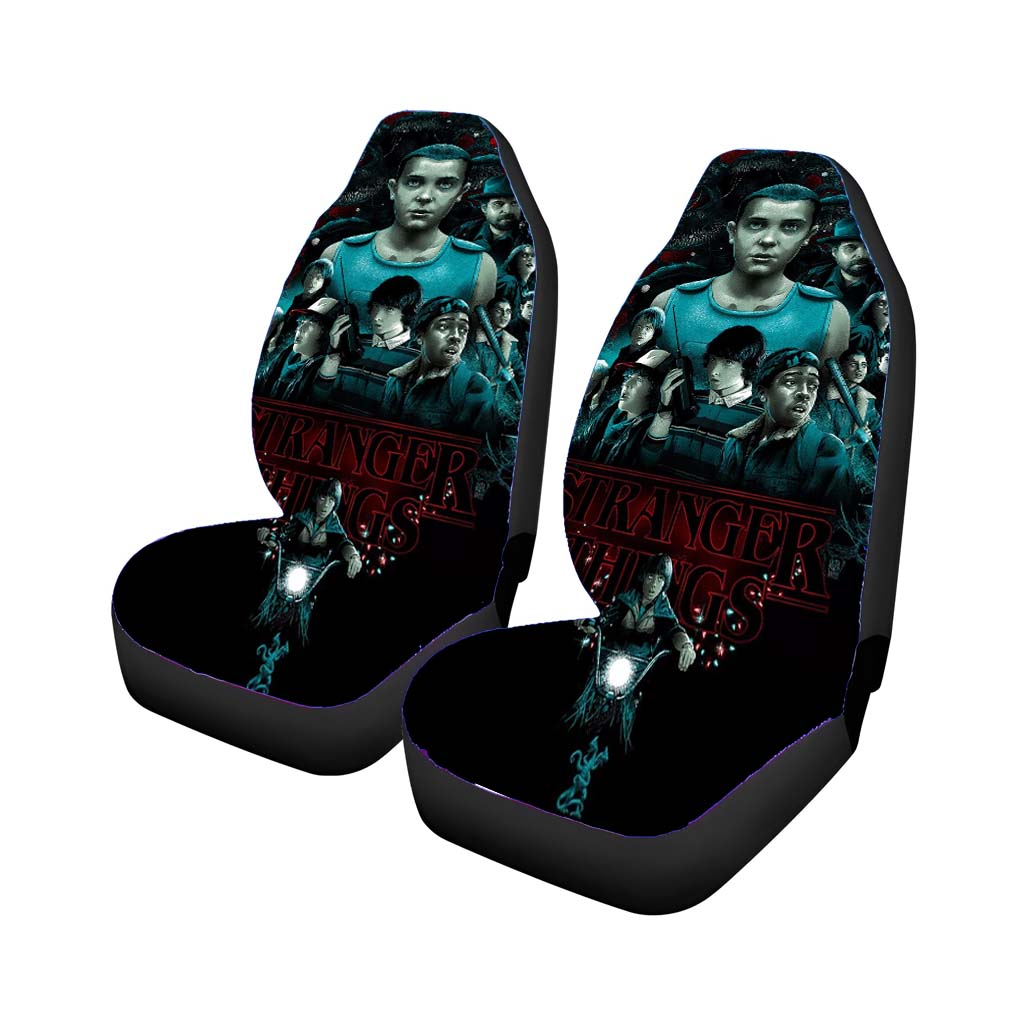 Stanger Things Art Character Poster Car Seat Covers