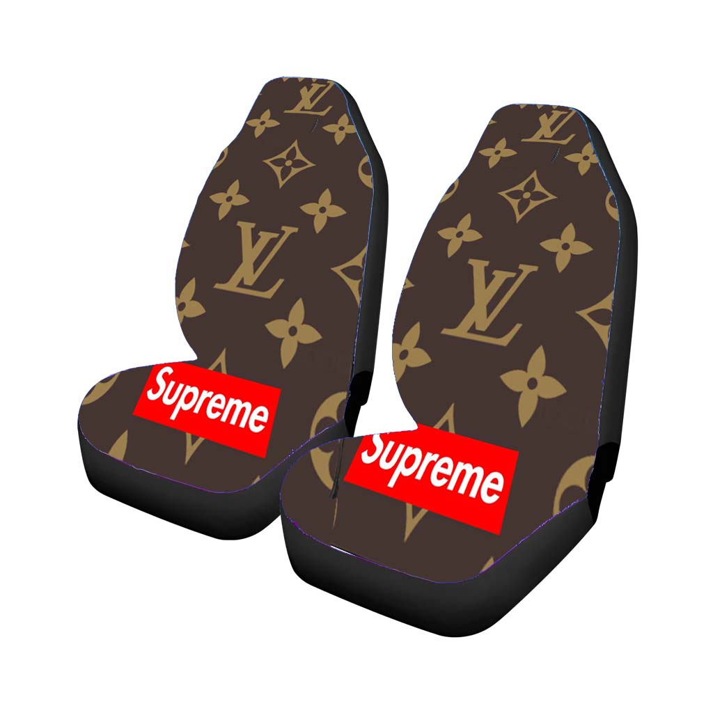 Supreme Louis Vuitton Logo Car Seat Covers
