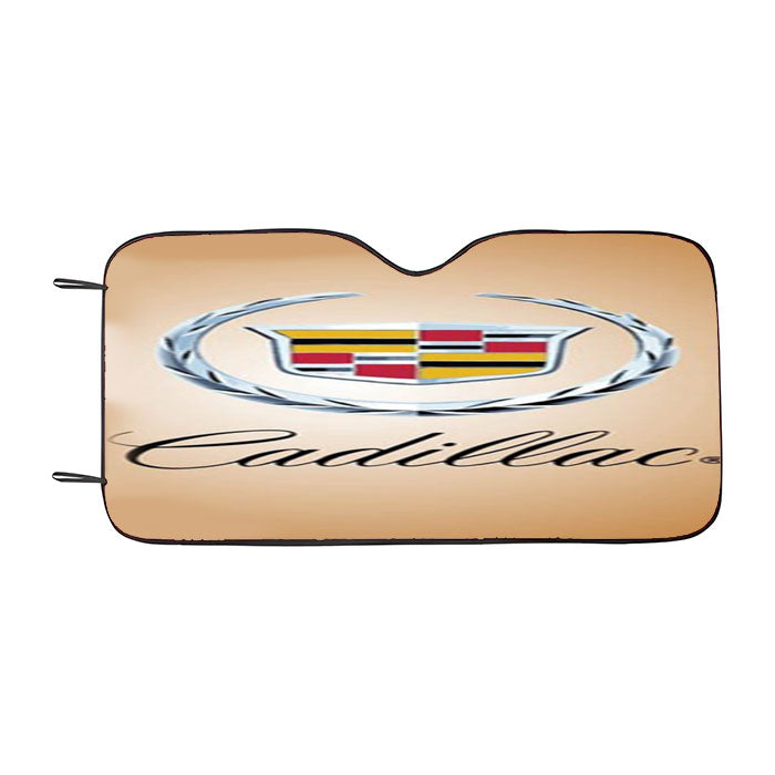 Cadillac Logo Wood Car Auto Sun Shade Windshield Cover