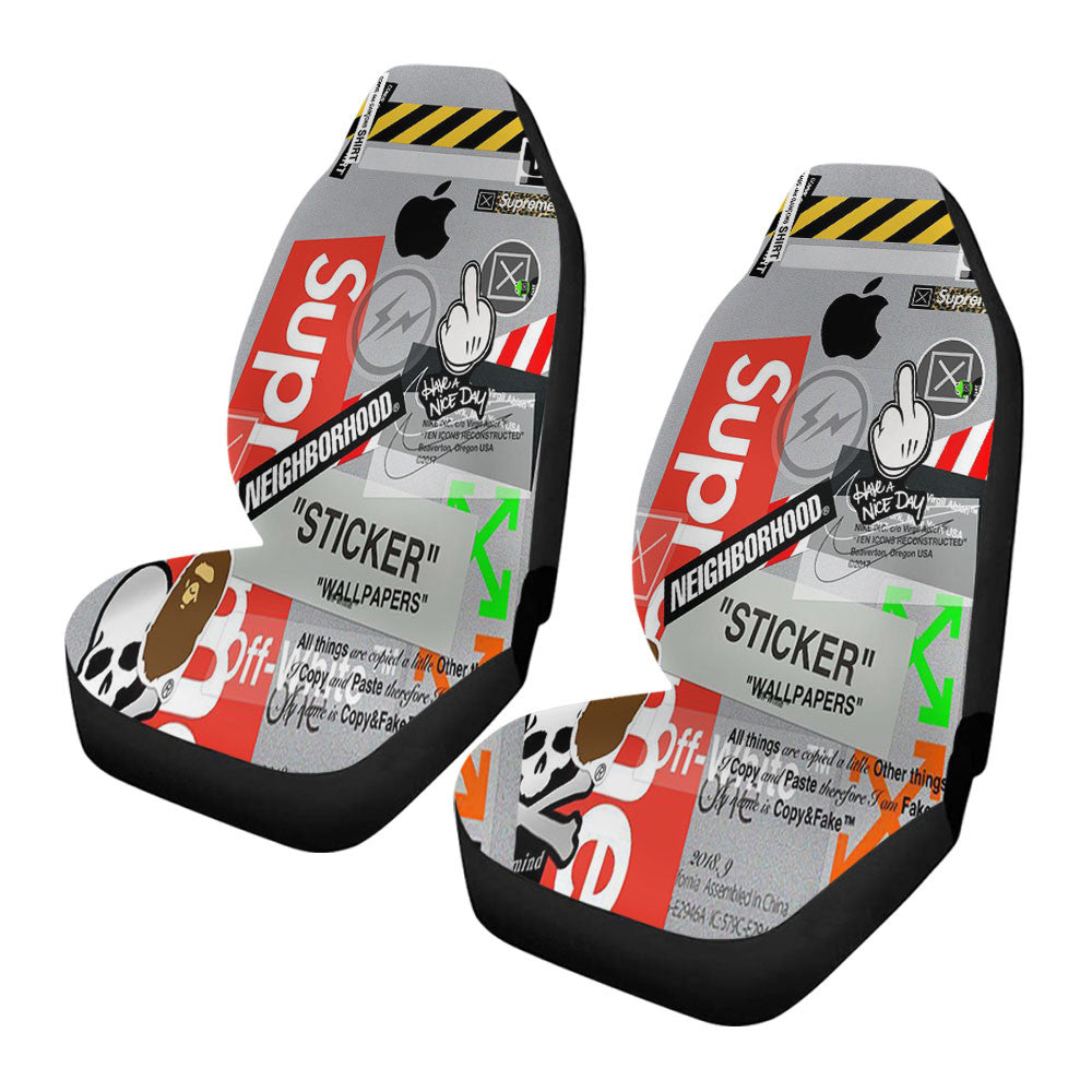Hypebeast Sticker Car Seat Covers
