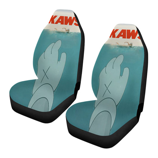 Kaws Jaws Tribute Grunge Style Car Seat Covers