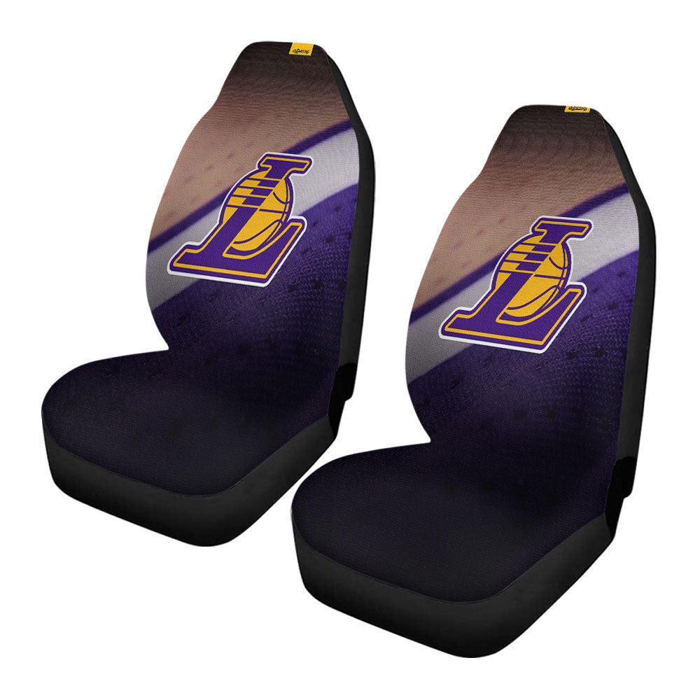 Lakers Logo Jersey Canvas Car Seat Covers