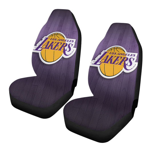 Lakers Los Angeles Team Basket Ball With Texture Car Seat Covers