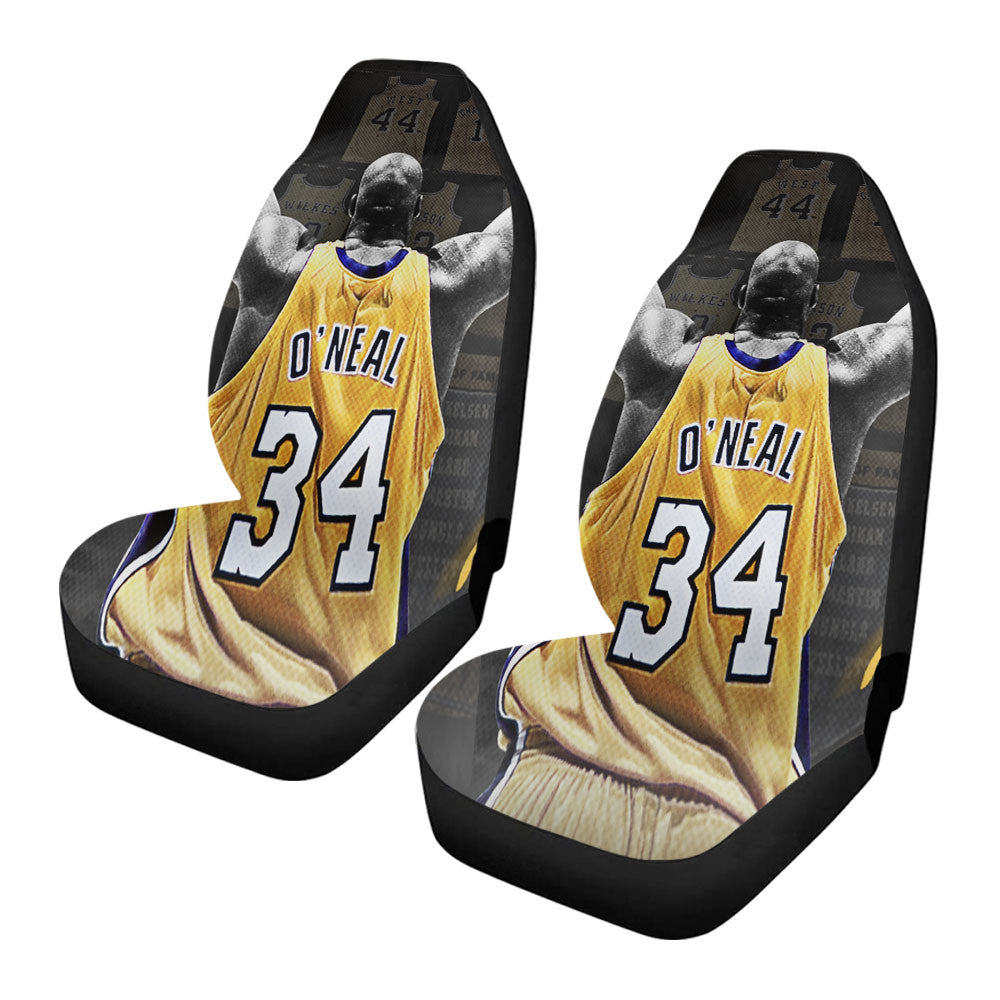 Lakers Team Number 34 Car Seat Covers