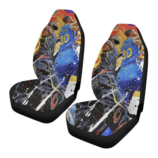 Legend Nba Star Watercolor Style Car Seat Covers