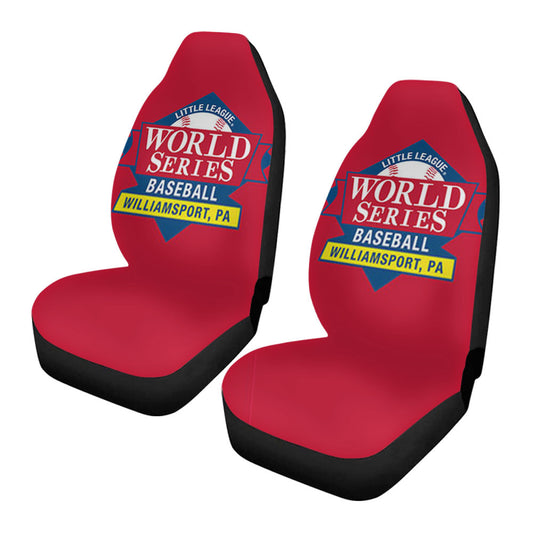 Little Lague World Series Baseball Logo Red Car Seat Covers