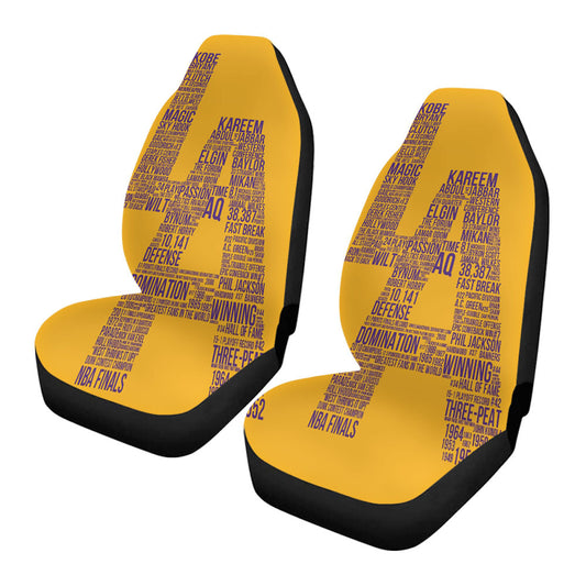 Los Angeles Lakers Typography Car Seat Covers