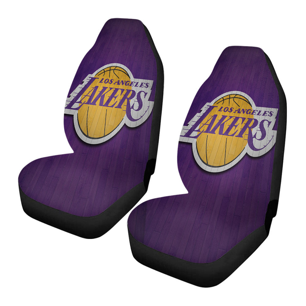 Los Angeles Lakers Wood Logo Car Seat Covers