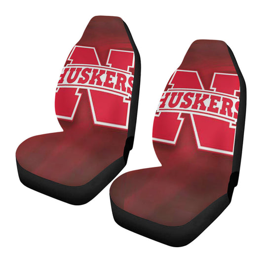 Nebraska Cornhuskers Red Swirls Car Seat Covers