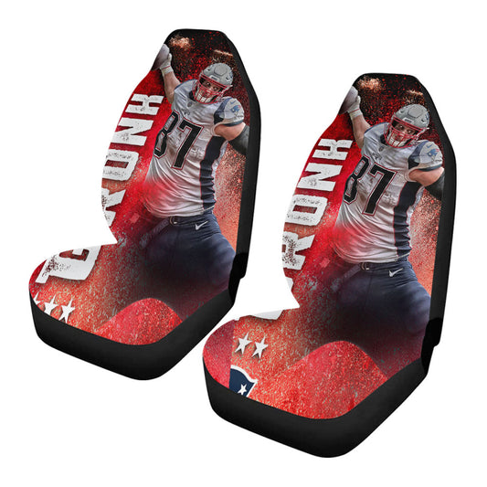 New England Patriots Rob Gronkowski 2 Car Seat Covers