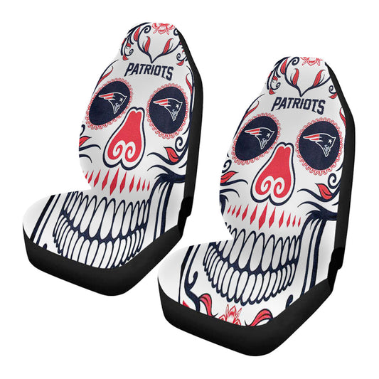 New England Patriots Skull Car Seat Covers