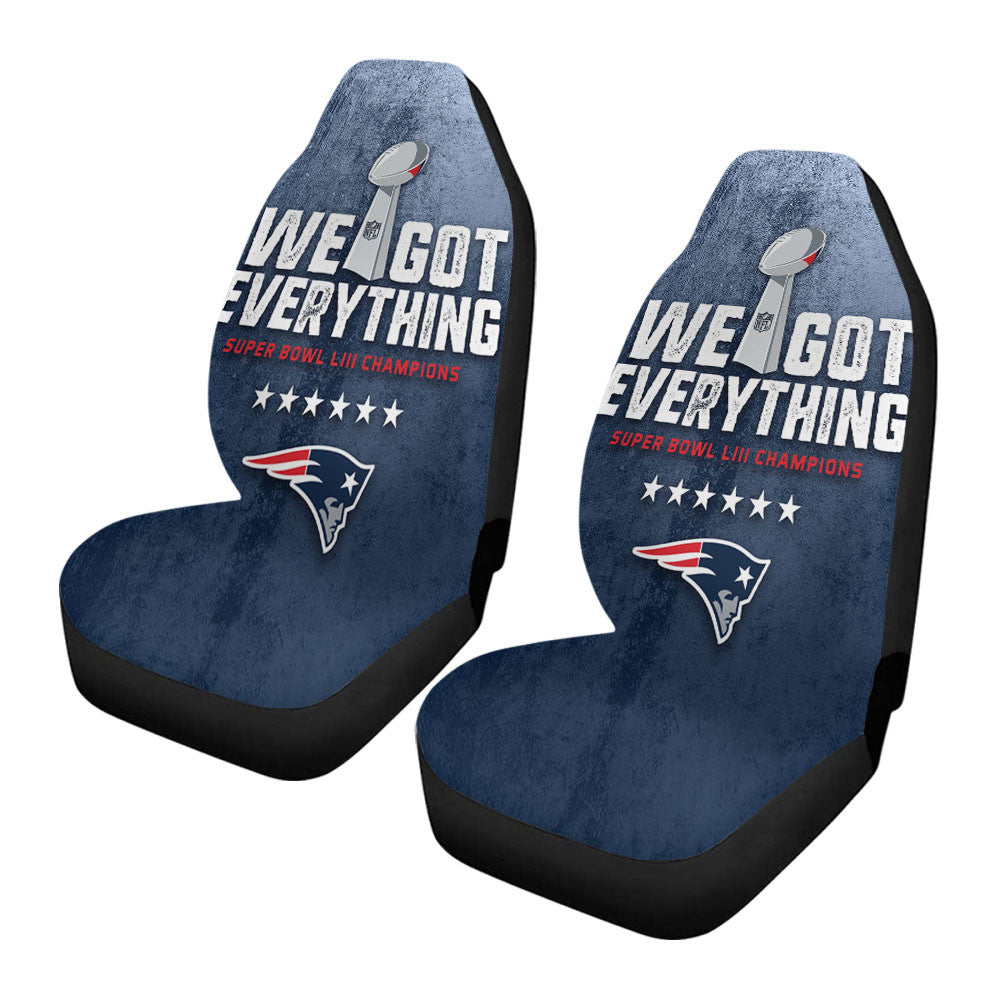 New England Patriots We Got Everything Car Seat Covers