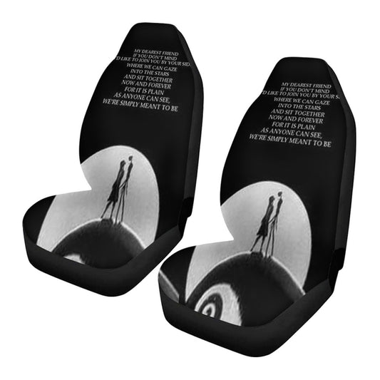 Nightmare Before Christmas Moon Quote Car Seat Covers
