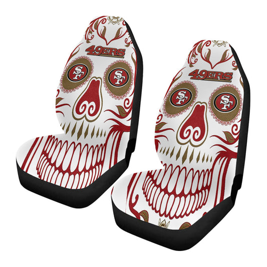 San Francisco 49Ers Skull Car Seat Covers