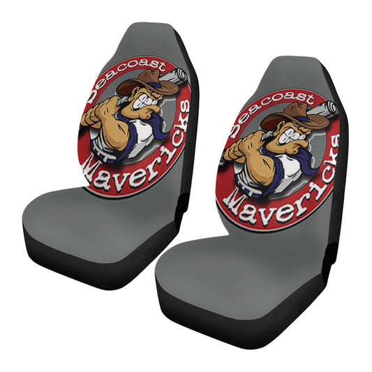 Seacoast Mavericks Baseball Logo Gray Car Seat Covers