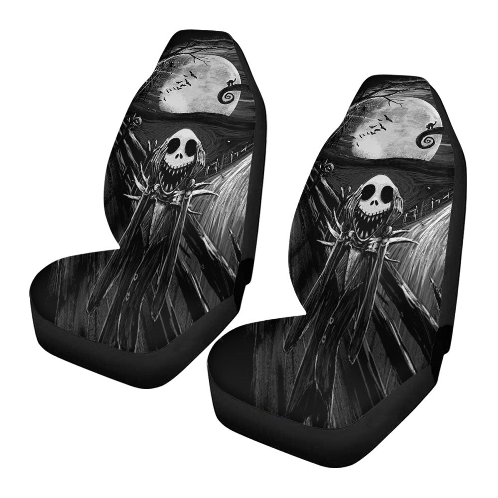 The Scream Nightmare Before Christmas Black Car Seat Covers