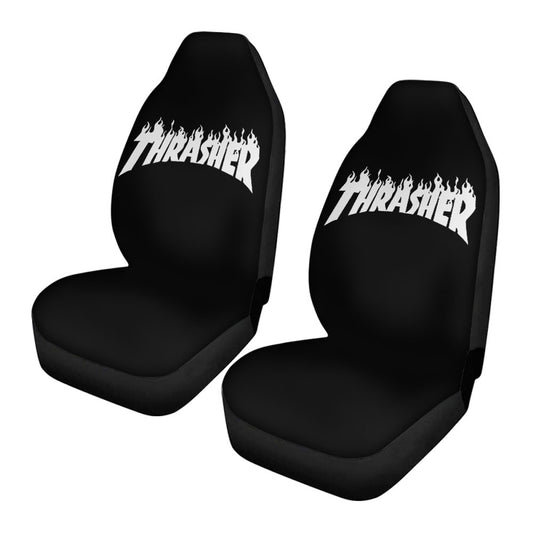 Thrasher Black White Car Seat Covers