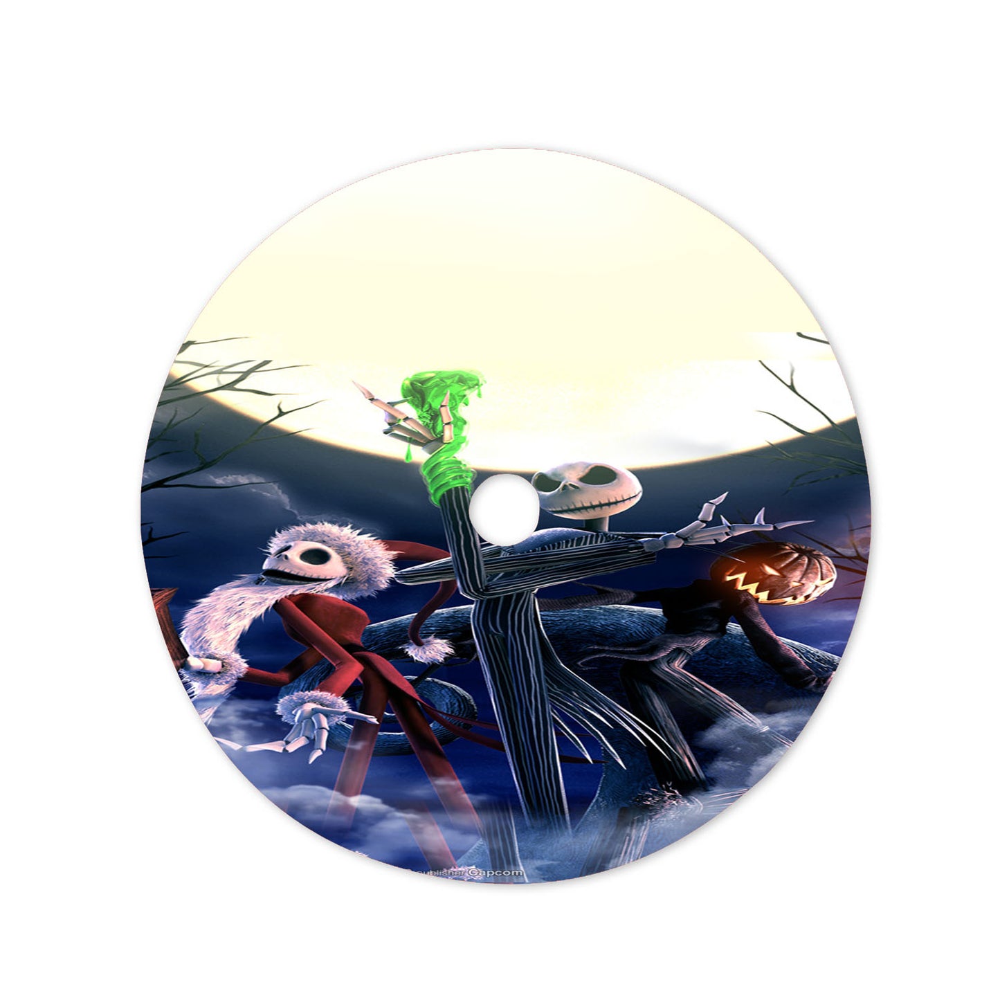 The Nightmare Before Disney # 4 Christmas Tree Skirt 36 X 36 Inch