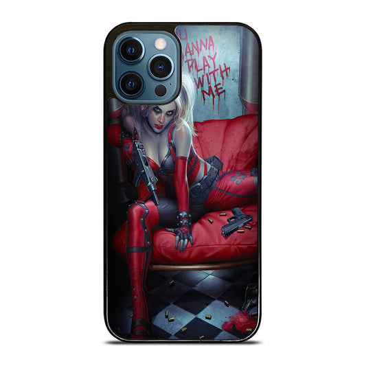 Harley Quinn Play With Me iPhone 15 | 16 Pro Max Case