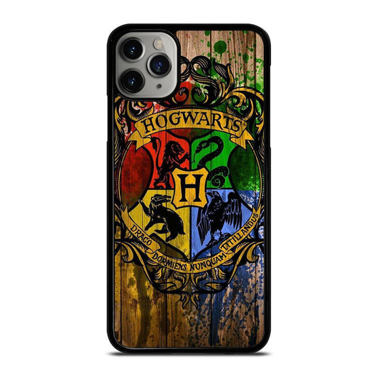 Hogwarts Harry Potter Logo Wood iPhone 16 Pro Max Case