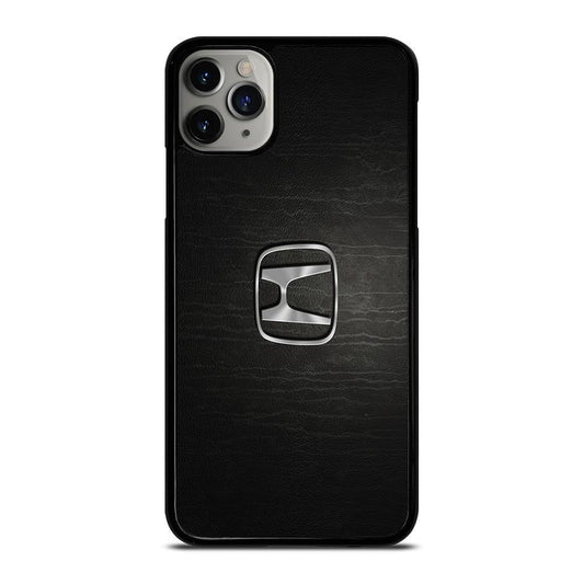 Honda Chrome Logo Leather iPhone 15 | 16 Pro Max Case