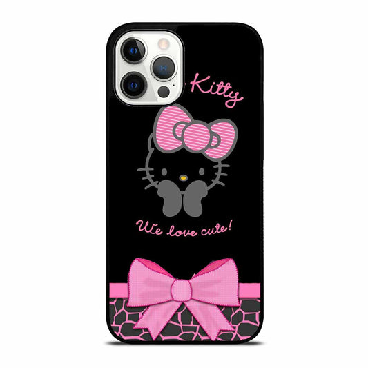 Hello Kitty Pink Black iPhone 16 Pro Max Case