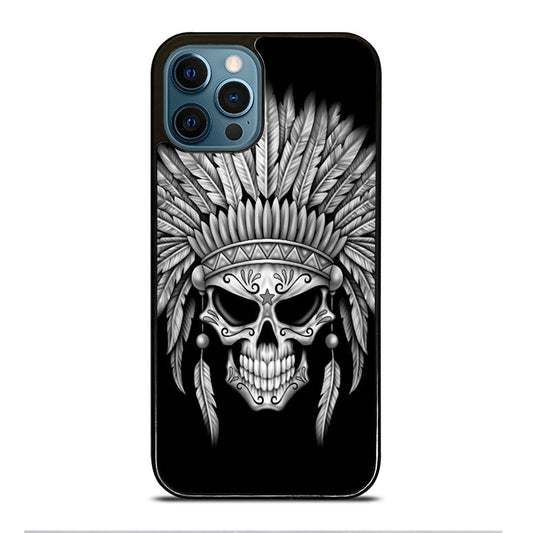 Indian Feather Skull iPhone 15 | 16 Pro Max Case