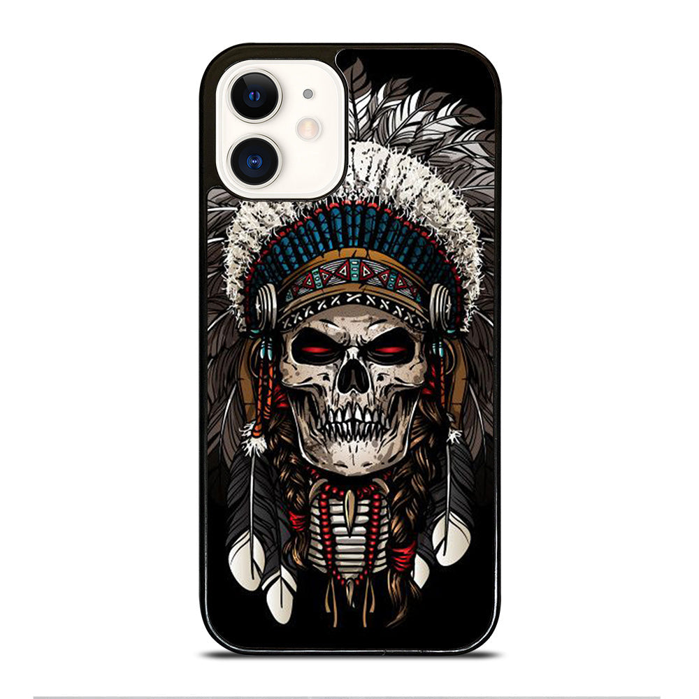 Indian Feather Skull Art 2 iPhone 16 Pro Max Case