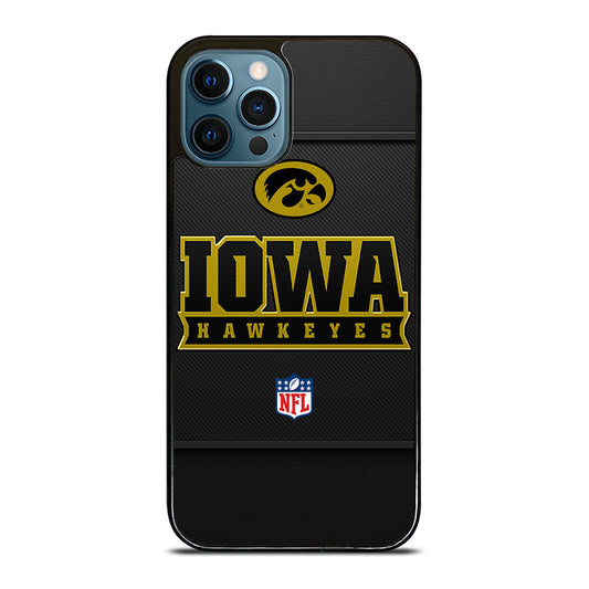 Iowa Hawkeyes Carbon Logo iPhone 15 | 16 Pro Max Case