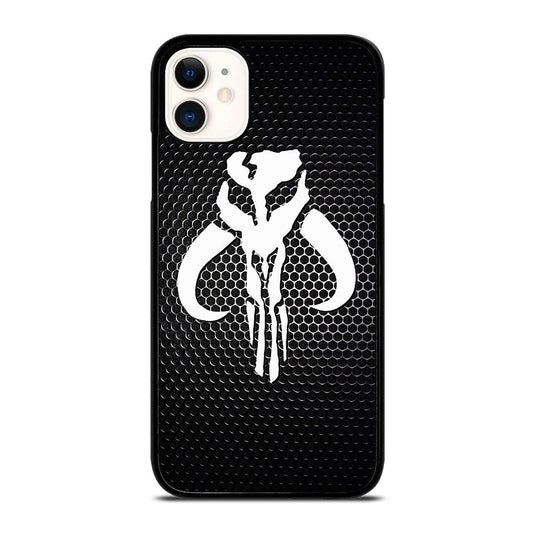 Mandalorian Metal Logo Samsung Galaxy S26 25 24 Ultra iPhone 16 15 14 13 12 Pro Max Case