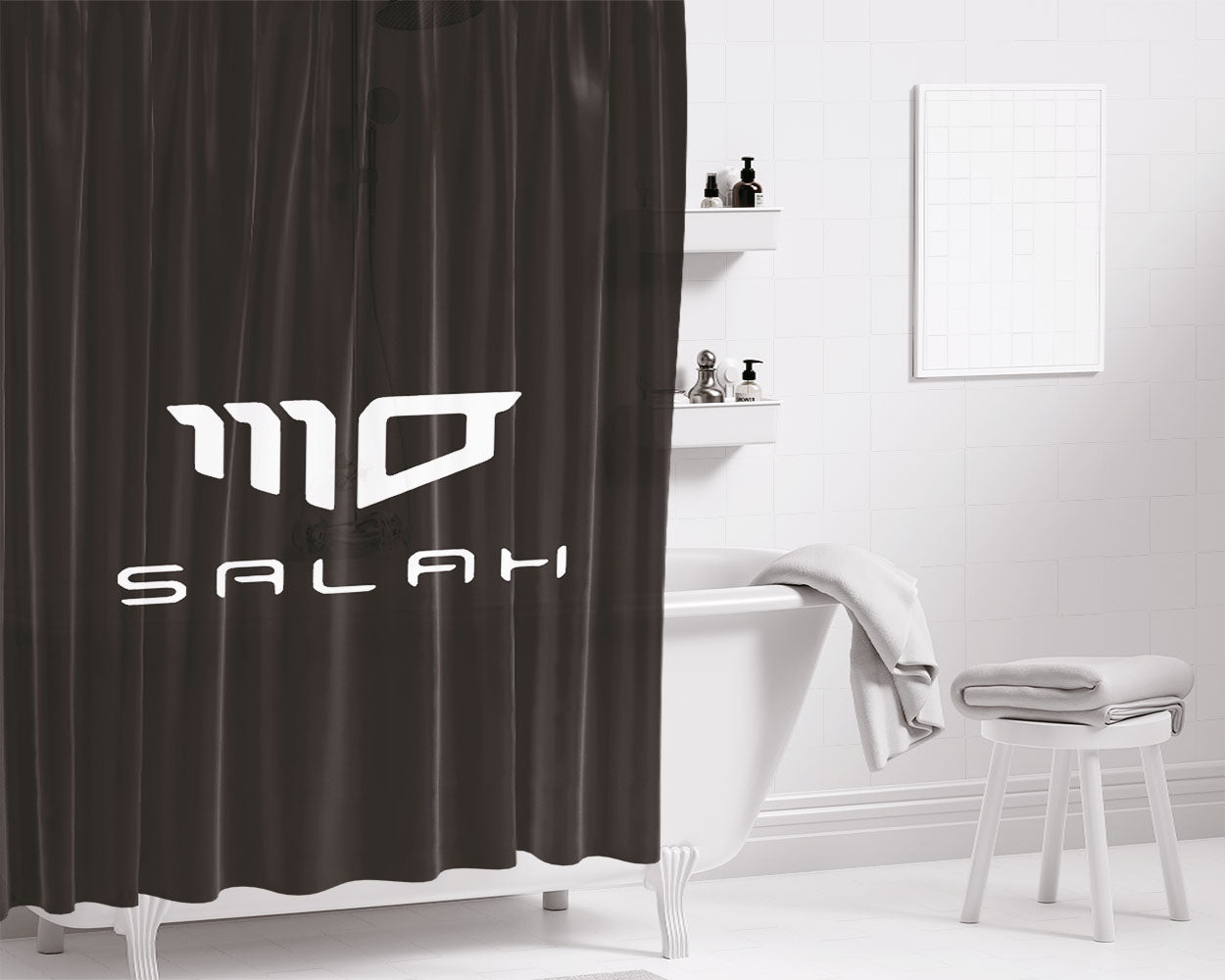 Mohamed Salah Bathroom Shower Curtain Fabric Waterproof | 66 X 72 Inch